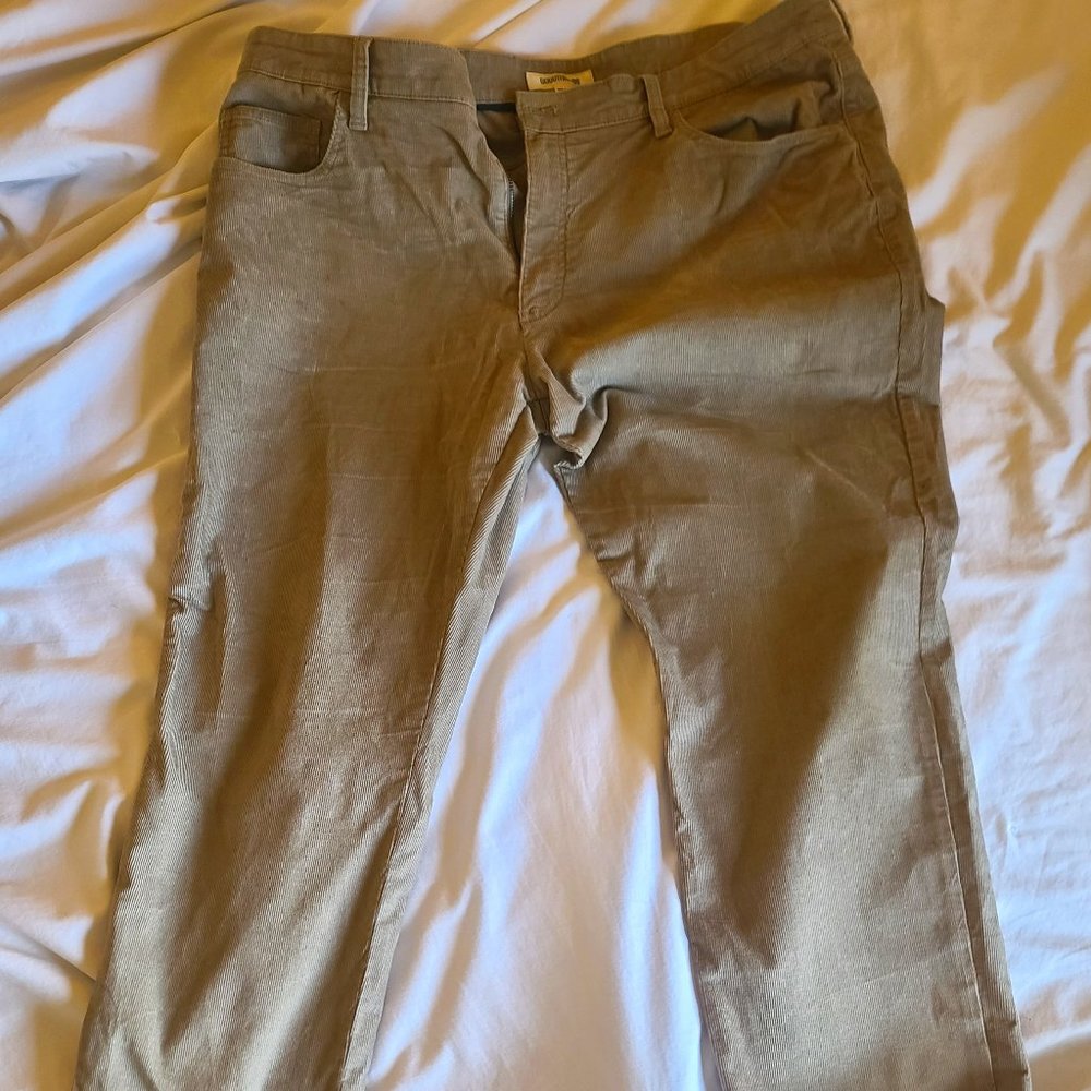 Goodthreads Mens Tan Courduroy Pants